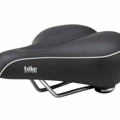 Bike Attitude – Cykelsadel – Komfort Lux Med Gel – Sort