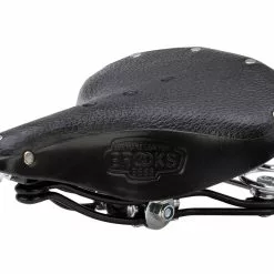Cykelsadel Brooks B66S Retro Læder Dame Sort