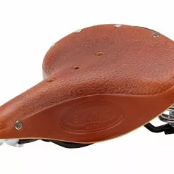Cykelsadel Brooks B67S Retro Læder Dame Lysebrun