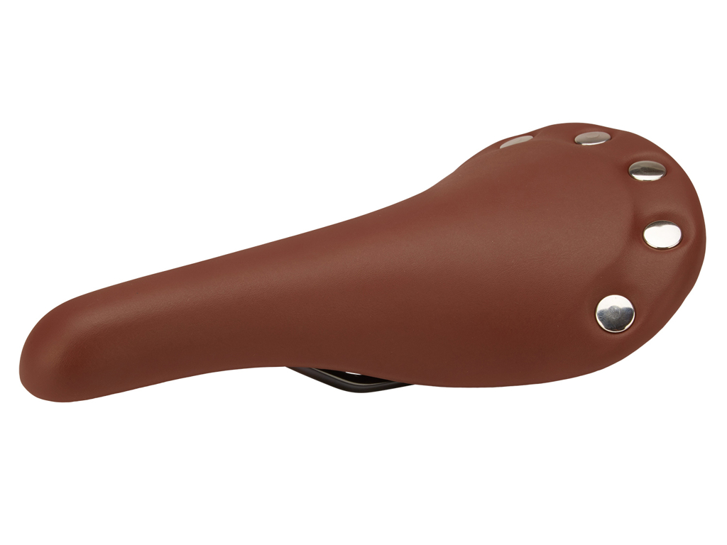 Diverse Raleigh – Unisex Sadel – Brun M/kobbernitter – Vinyl 1 Diverse Raleigh – Unisex Sadel – Brun M/kobbernitter – Vinyl